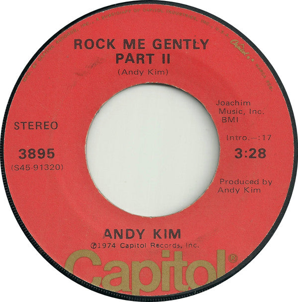 Andy Kim : Rock Me Gently (7", Single, Jac)