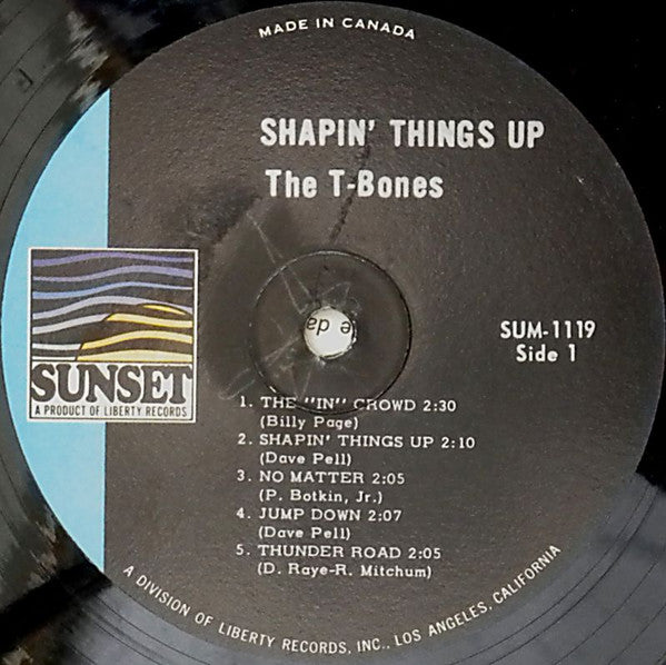 The T-Bones : Shapin' Things Up (LP, Album, Mono)