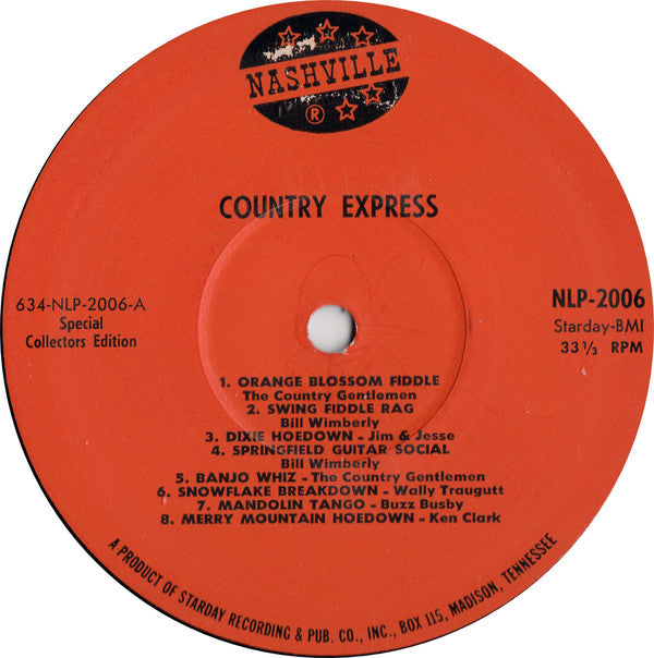 Various : Country Express - 16 Rompin' Stompin' Country Instrumentals (LP, Comp, RE)