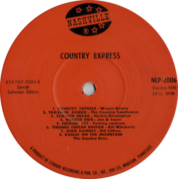 Various : Country Express - 16 Rompin' Stompin' Country Instrumentals (LP, Comp, RE)