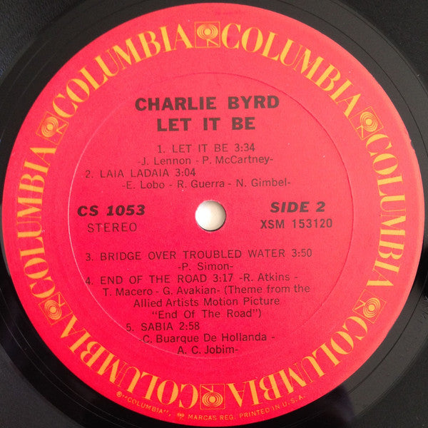 Charlie Byrd : Let It Be (LP, Album, RE, Ter)