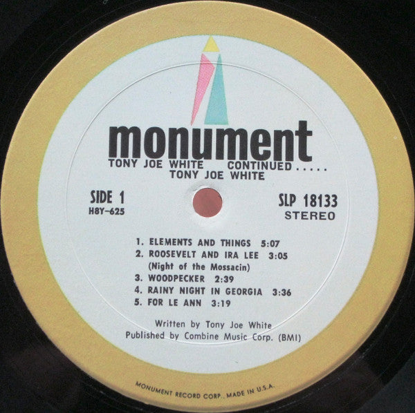 Tony Joe White : ...Continued (LP, Album)