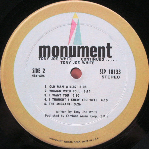 Tony Joe White : ...Continued (LP, Album)