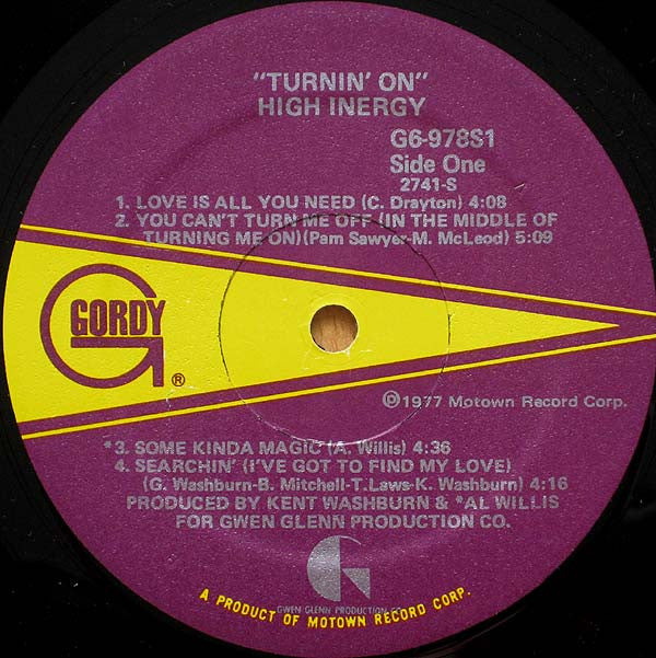 High Inergy : Turnin' On (LP, Album)