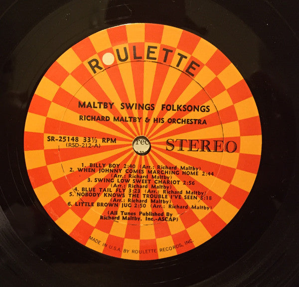 Richard Maltby & His Orchestra* : Maltby Swings Folksongs (LP)