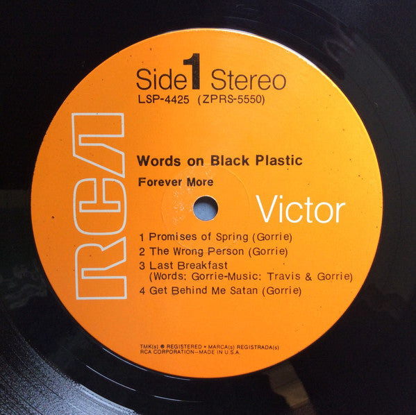 Forever More : Words On Black Plastic (LP, Album)