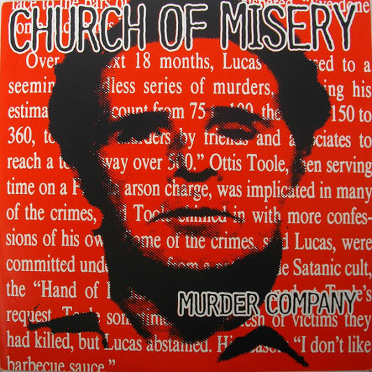 Church Of Misery : Murder Company (10", Dar)
