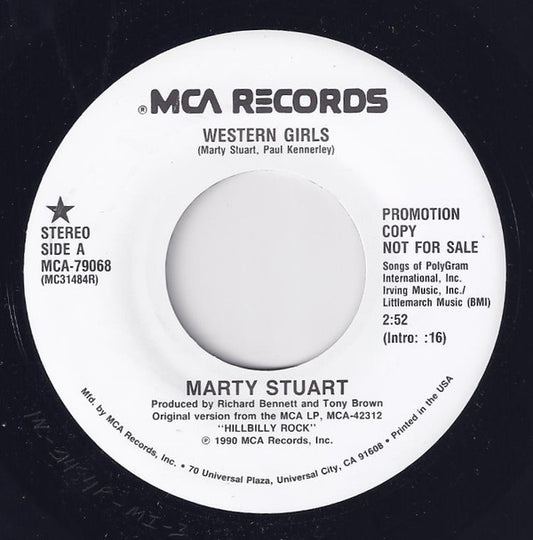 Marty Stuart : Western Girls (7", Promo)