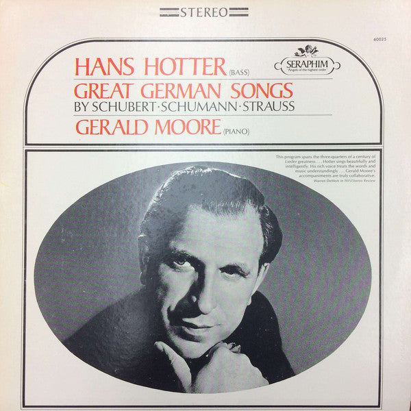Hans Hotter, Gerald Moore : Great German Songs (LP, Album)
