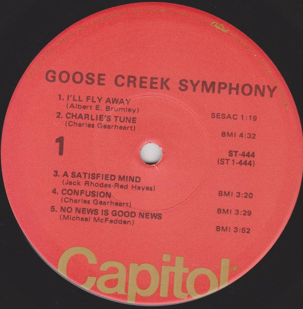Goose Creek Symphony : Goose Creek Symphony (LP, Album, RE)