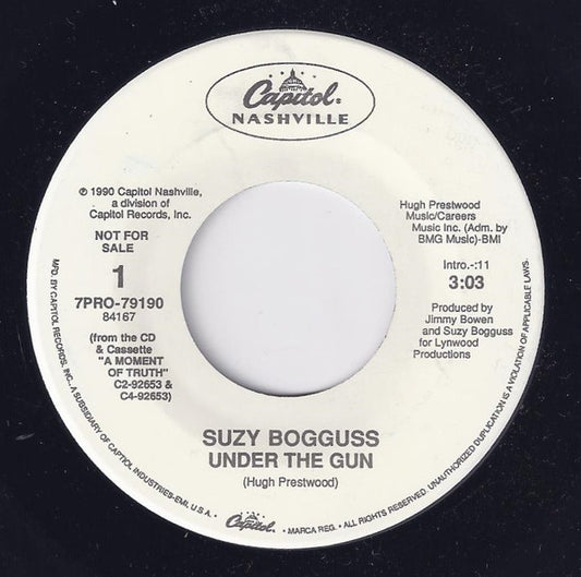 Suzy Bogguss : Under The Gun (7", Promo)