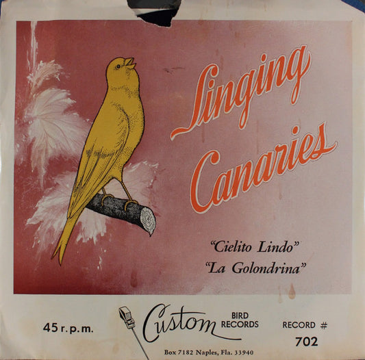 The Parker Canaries, Hal Pearl : Singing Canaries (7", RE)
