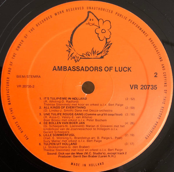 Ambassadors Of Luck : Euro-Flower-Songfestival (LP, Album)