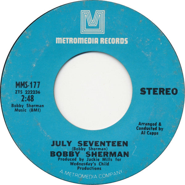 Bobby Sherman : Easy Come, Easy Go (7", Single)