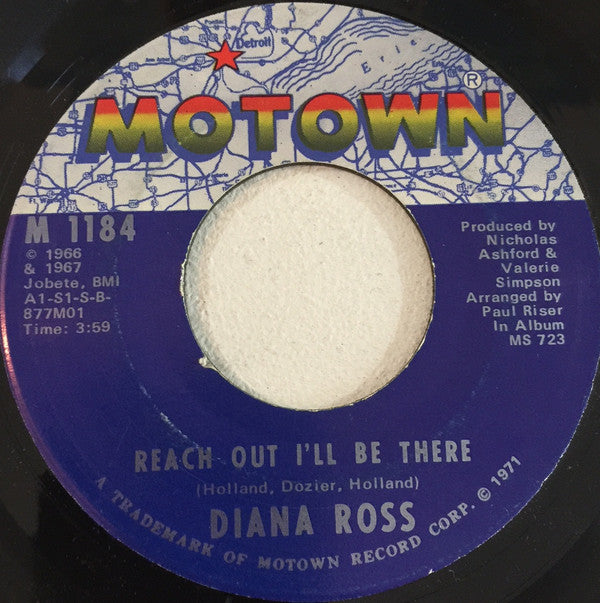 Diana Ross : Reach Out I'll Be There / (They Long To Be) Close To You (7", Single)