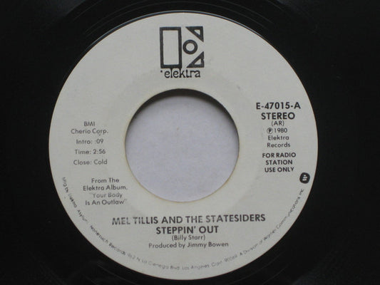 Mel Tillis And  The Statesiders (2) : Steppin' Out (7", Promo)