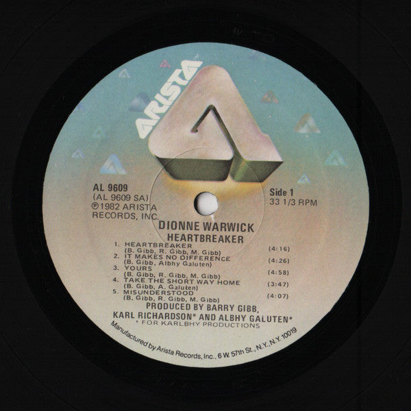 Dionne Warwick : Heartbreaker (LP, Album, Ele)