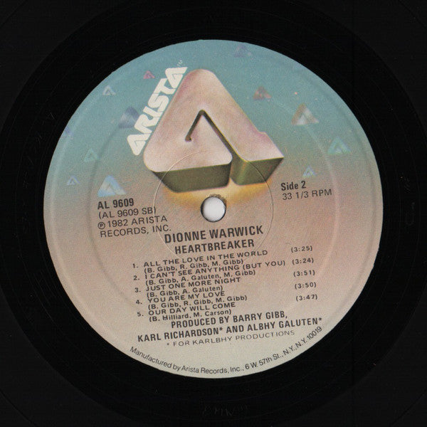 Dionne Warwick : Heartbreaker (LP, Album, Ele)