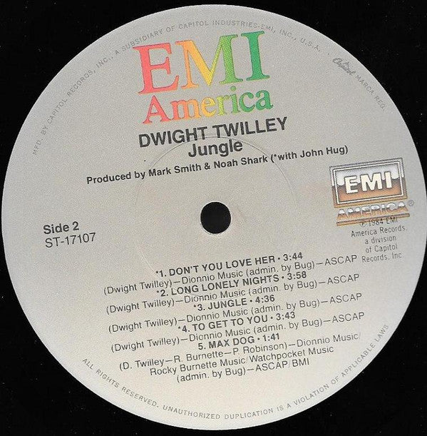 Dwight Twilley : Jungle (LP, Album, Jac)