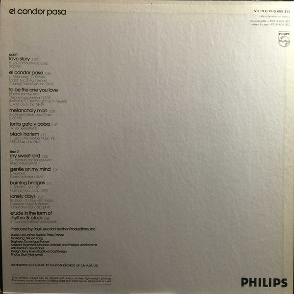 Paul Mauriat And His Orchestra : El Condor Pasa (LP, Gat)