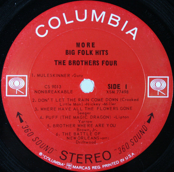 The Brothers Four : More Big Folk Hits (LP, Album)