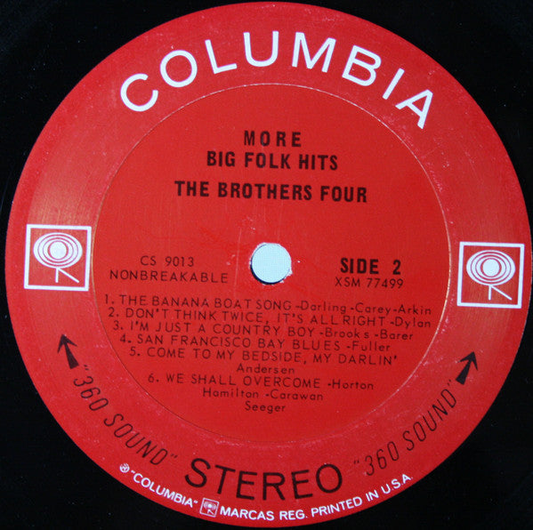 The Brothers Four : More Big Folk Hits (LP, Album)
