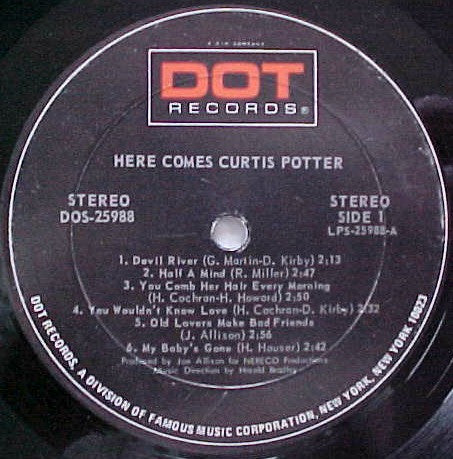 Curtis Potter : Here Comes Curtis Potter (LP, Album)