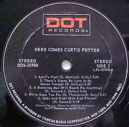 Curtis Potter : Here Comes Curtis Potter (LP, Album)