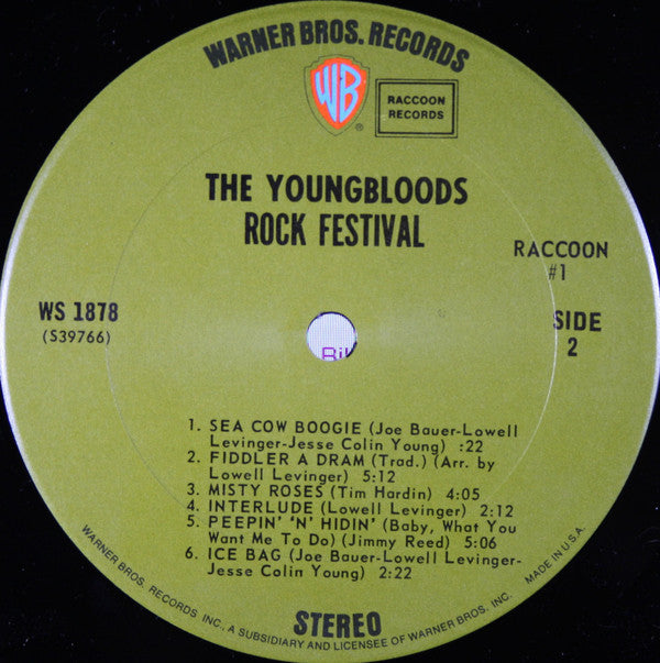 The Youngbloods : Rock Festival (LP, Album, San)