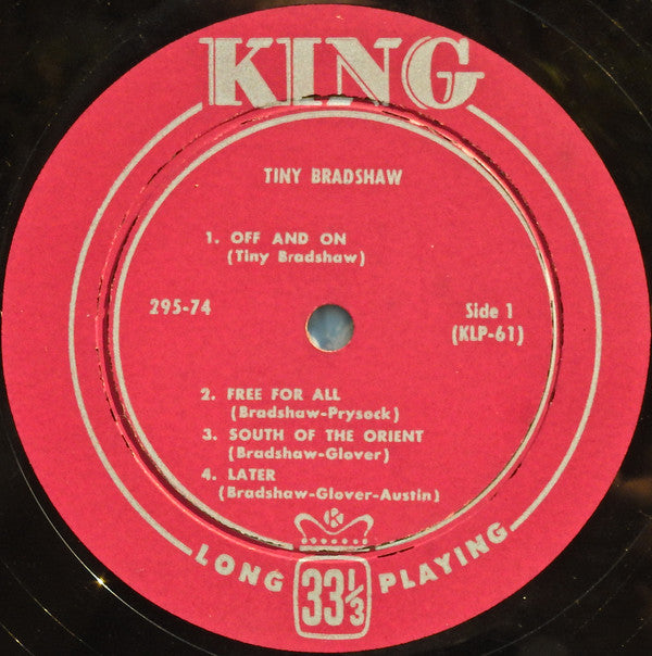 Tiny Bradshaw : Tiny Bradshaw (10", Comp, Mono)