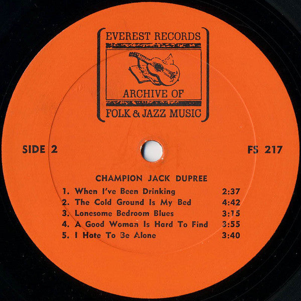 Champion Jack Dupree : Champion Jack Dupree (LP, Album, RE)