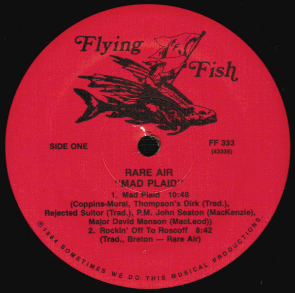 Rare Air : Mad Plaid (LP, Album, Wak)
