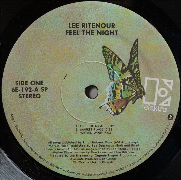 Lee Ritenour : Feel The Night (LP, Album)