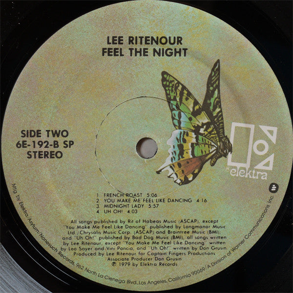 Lee Ritenour : Feel The Night (LP, Album)