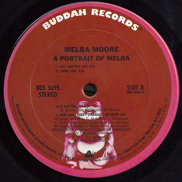 Melba Moore : A Portrait Of Melba (LP, Album, RP)