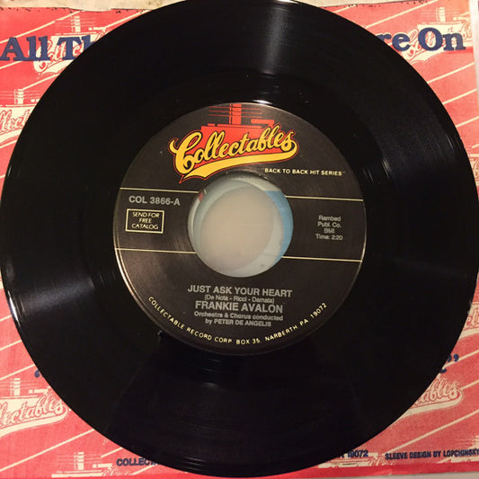 Frankie Avalon : Just Ask Your Heart / Dede Dinah (7", Single, RE)