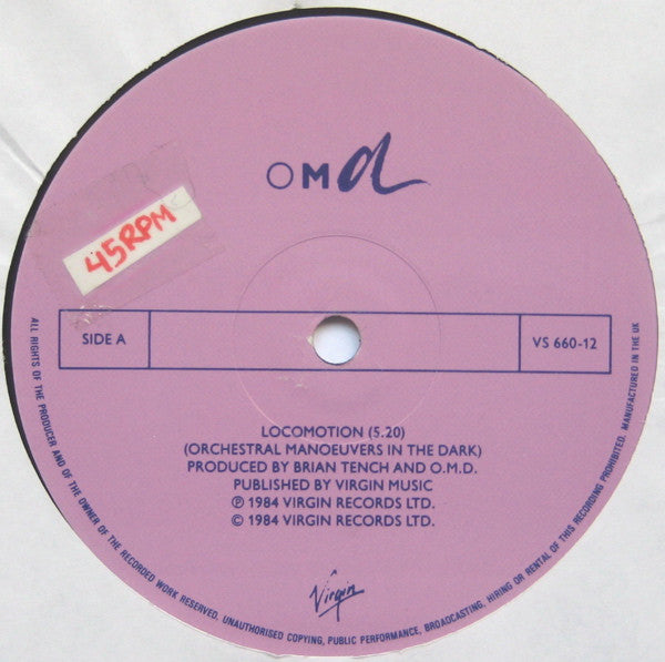 Orchestral Manoeuvres In The Dark : Locomotion (12", Single)