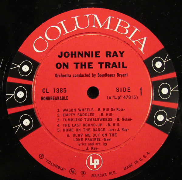 Johnnie Ray : On The Trail (LP, Mono)