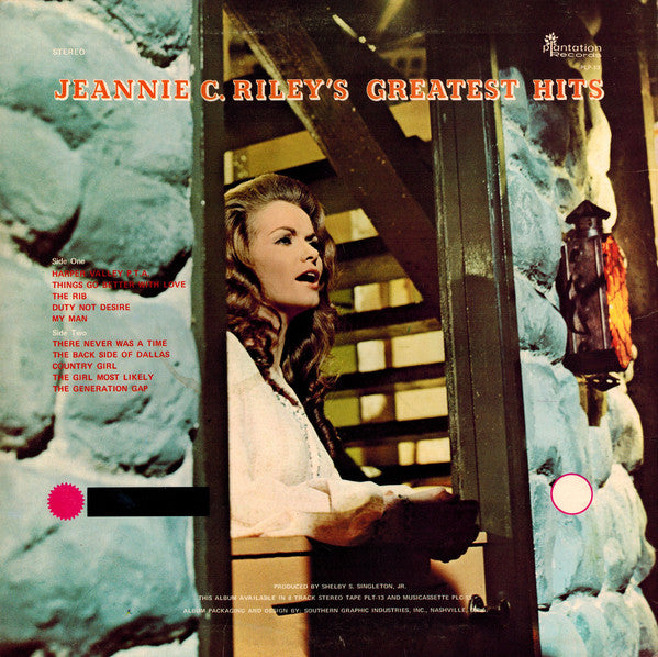 Jeannie C. Riley : Jeannie C. Riley's Greatest Hits (LP, Comp, Ter)