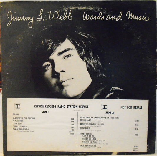 Webb, Jimmy - Words And Music (VG)