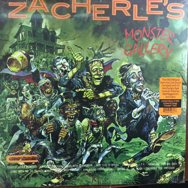 Zacherle - Zacherle's Monster Gallery (Clear With Pumpkin Splatter Vinyl)