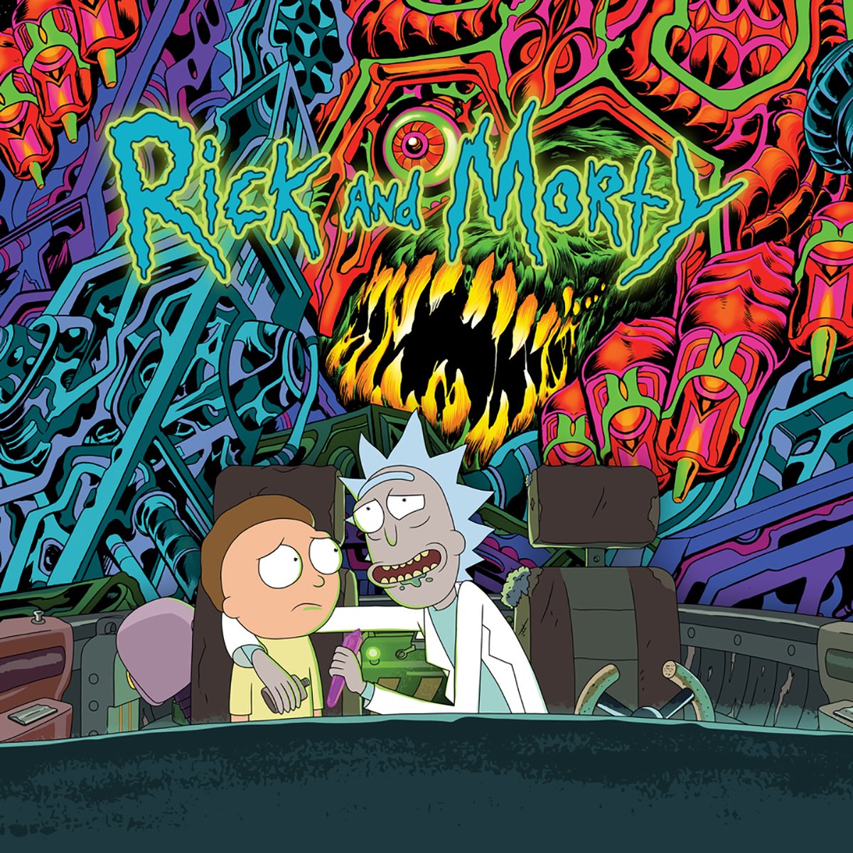 Rick and Morty Soundtrack (Dark Green + Orange Vinyl)