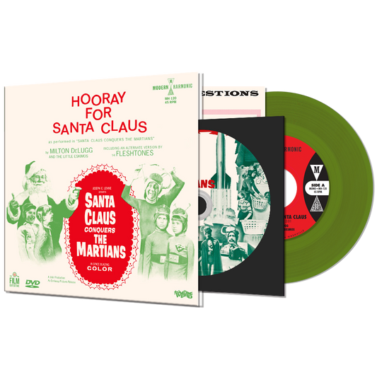 Milton DeLugg and the Little Eskimos - Hooray For Santa Claus (7", Martian Green Vinyl)